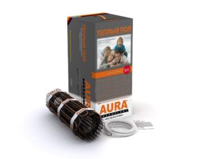 Теплый пол AURA на сетке 18 м²